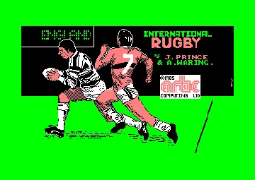 International Rugby (UK) (1985) screen shot title